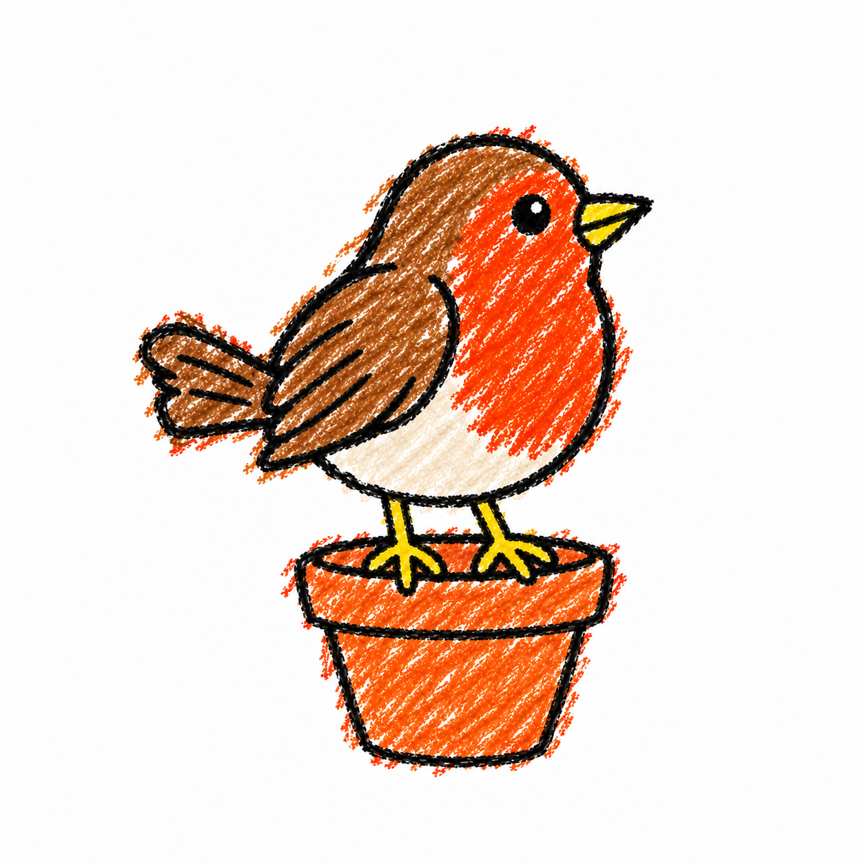 European robin Scene