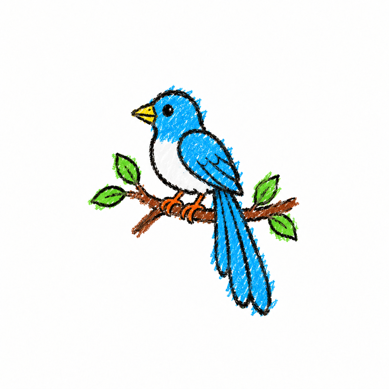 Blue magpie Scene