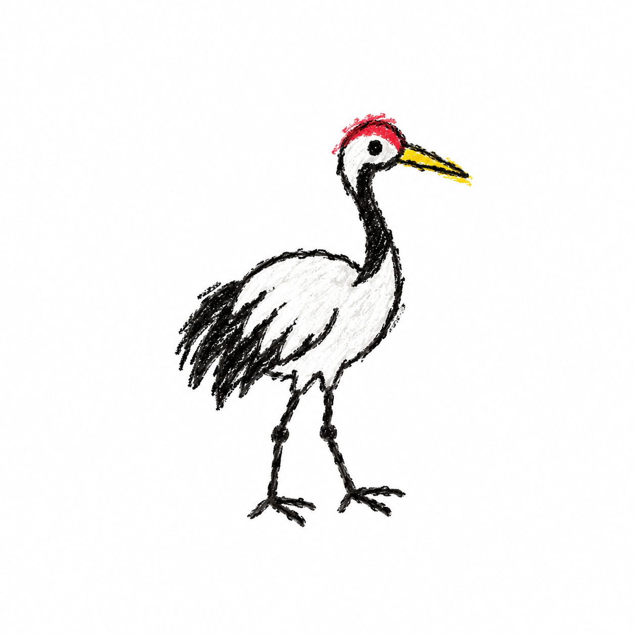 Red-crowned crane