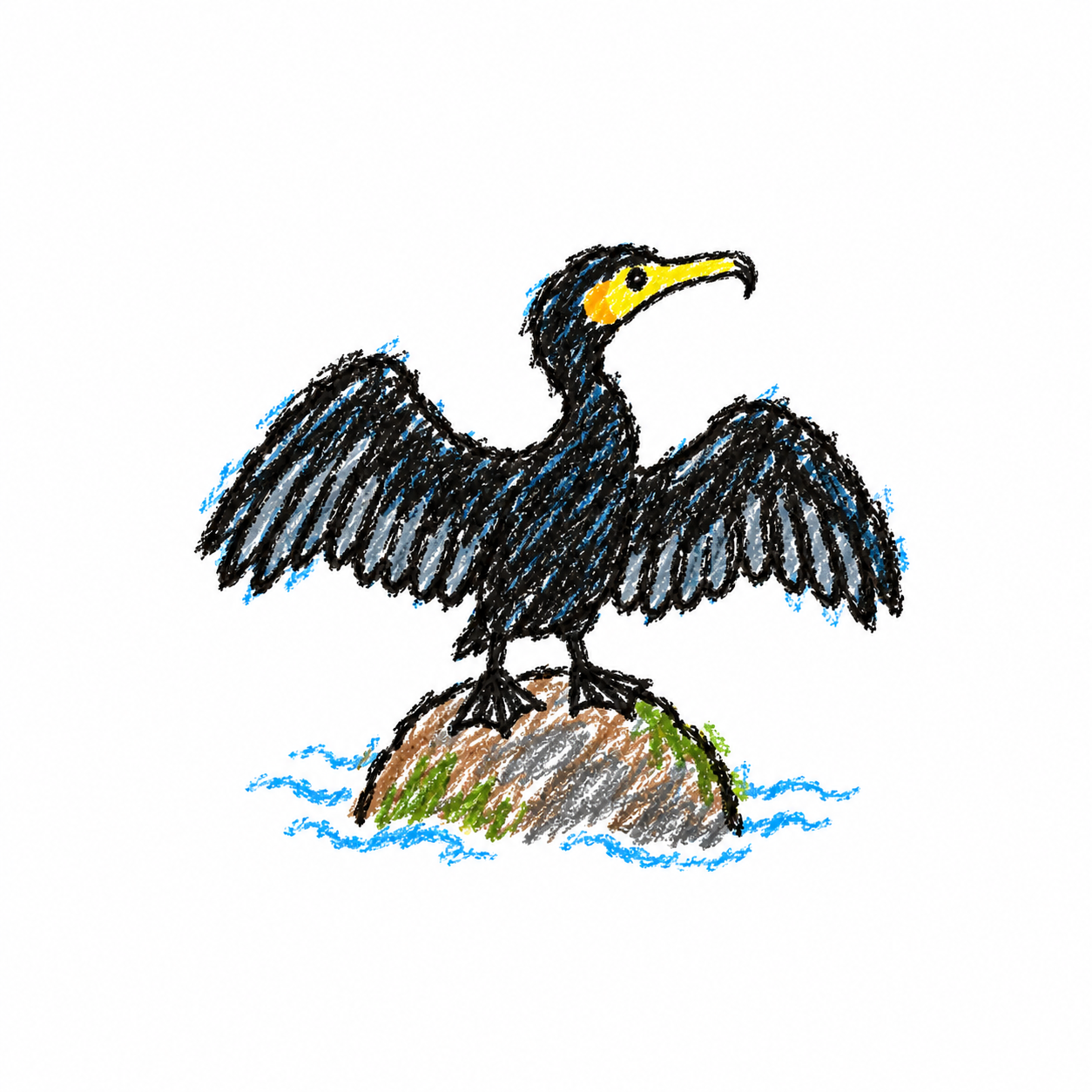 Cormorant Scene