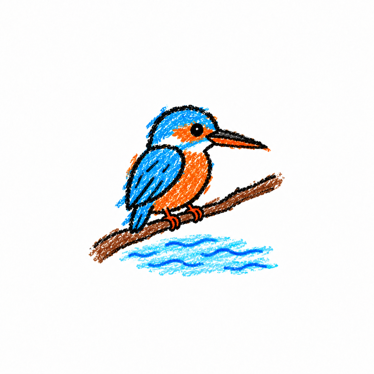 Kingfisher Scene