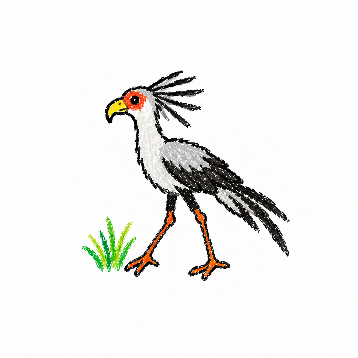 Secretarybird Scene