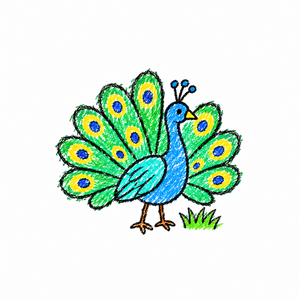 Peafowl Scene