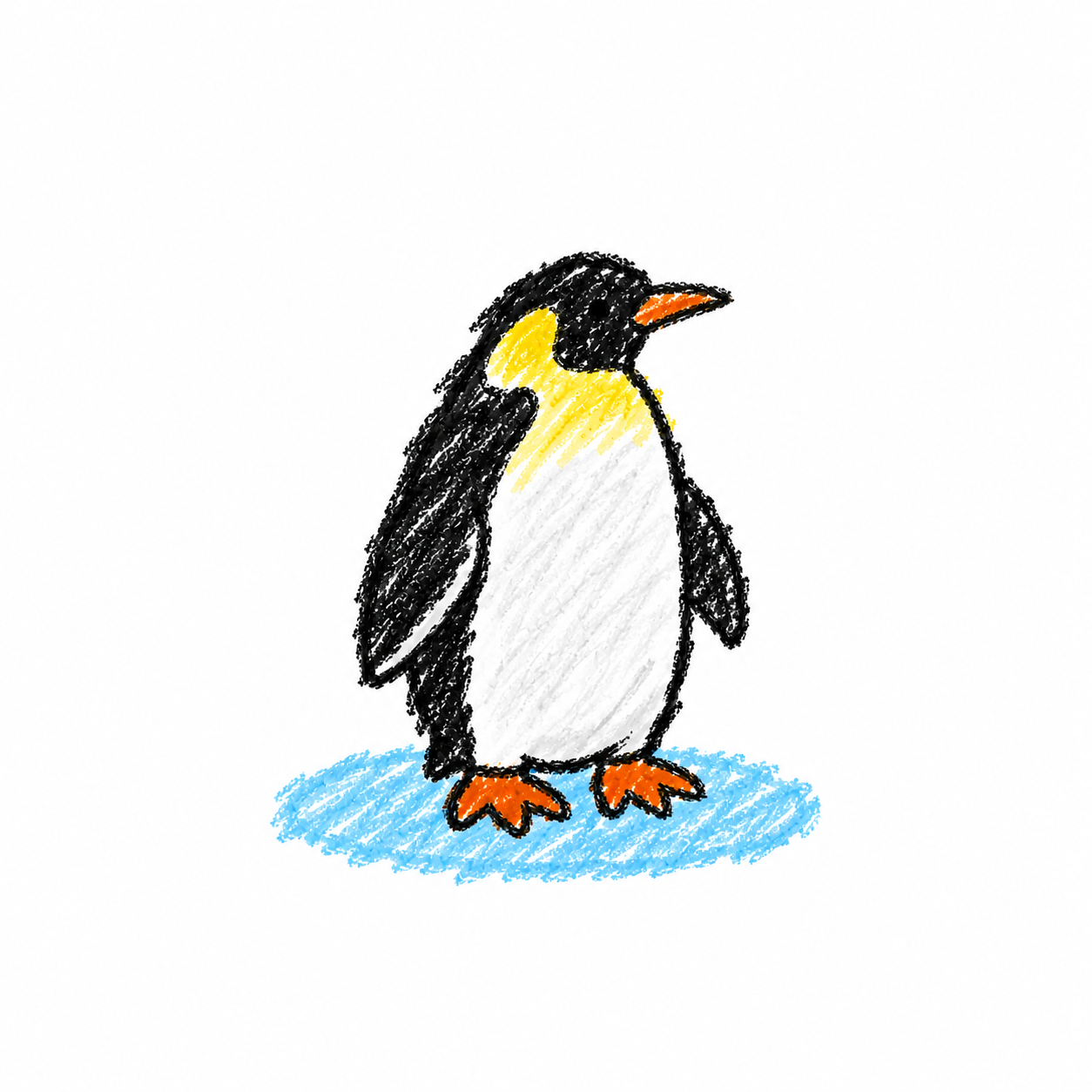 Emperor penguin Scene