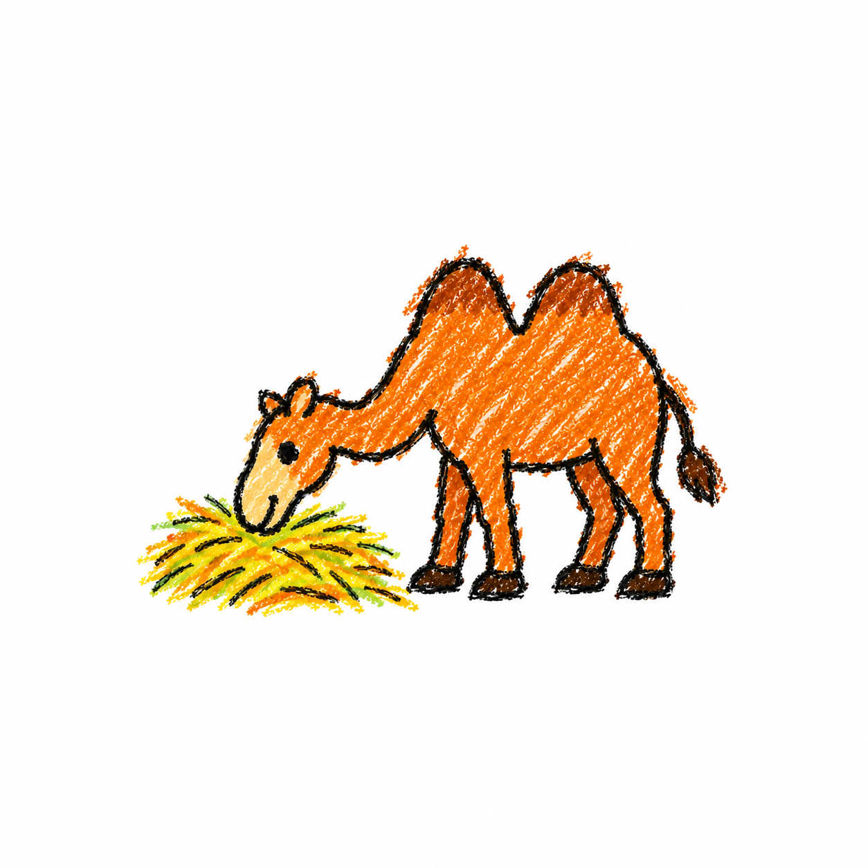 Bactrian camel Scene