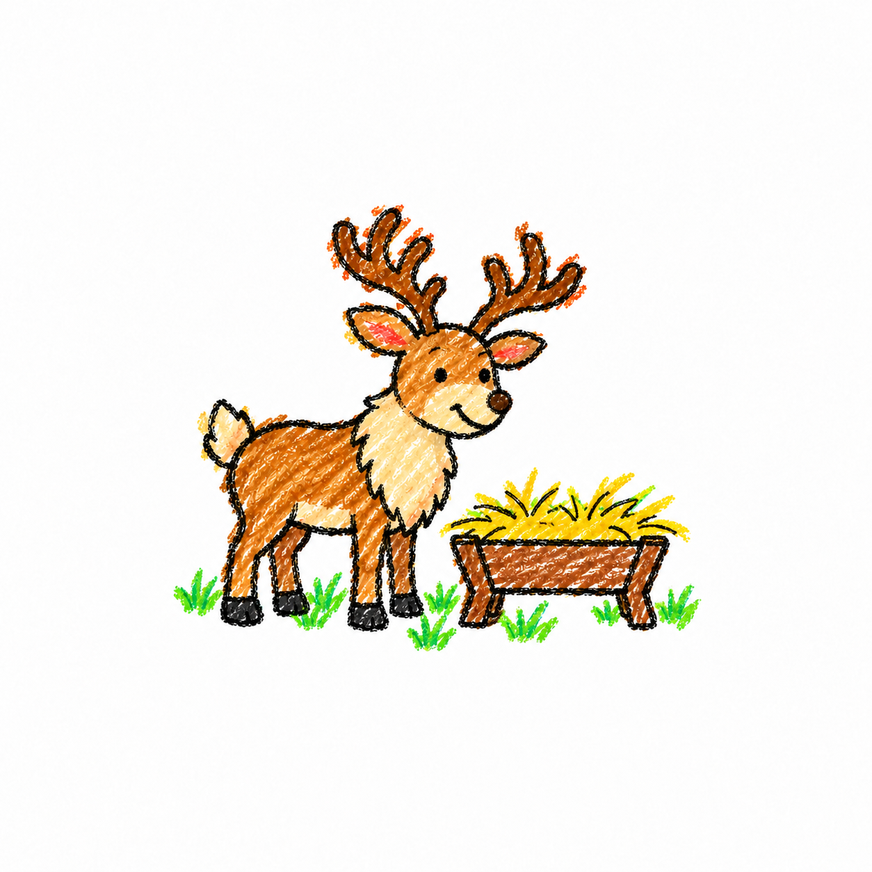 Reindeer Scene