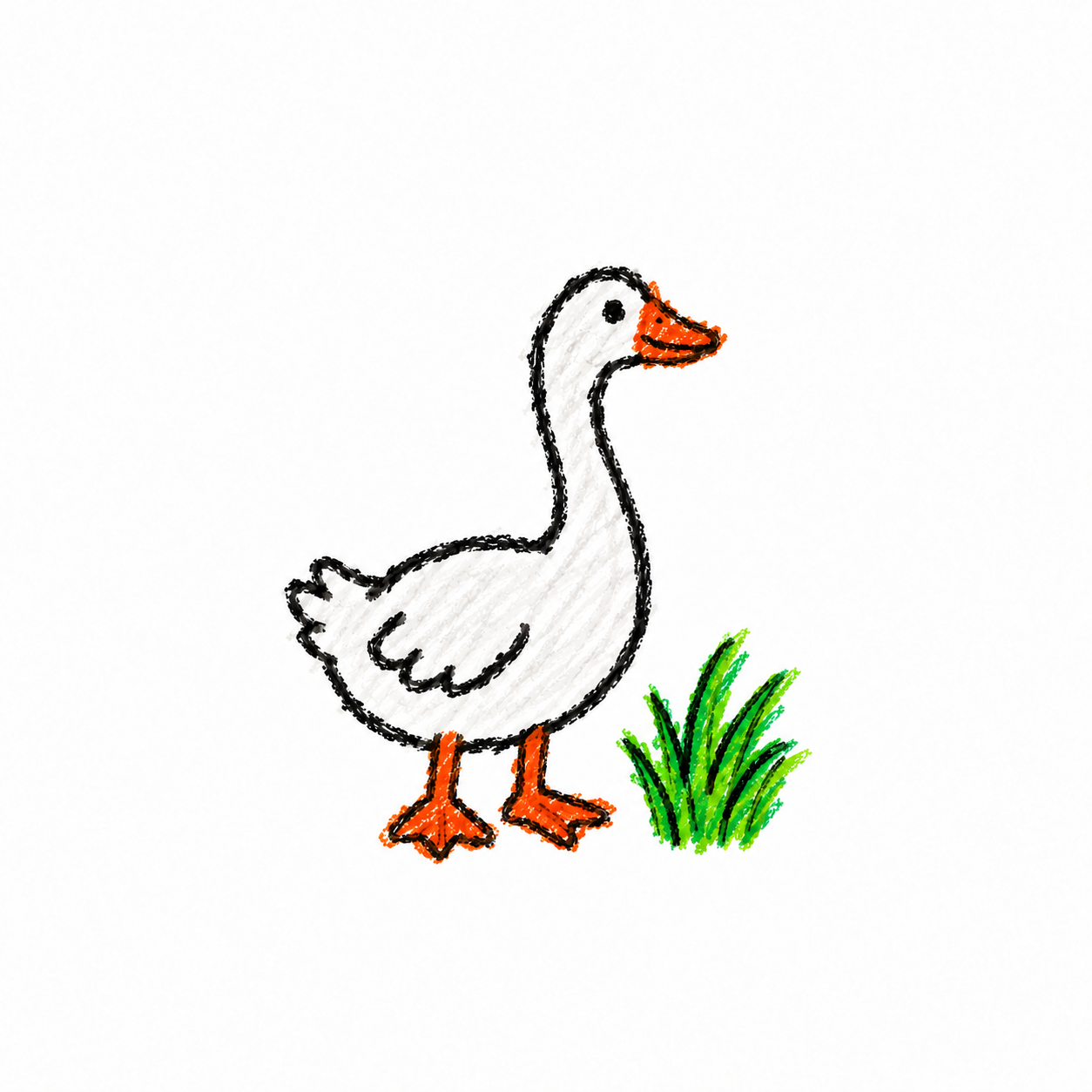 White goose Scene
