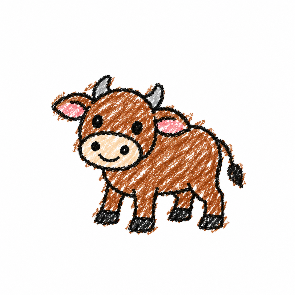 Young water buffalo
