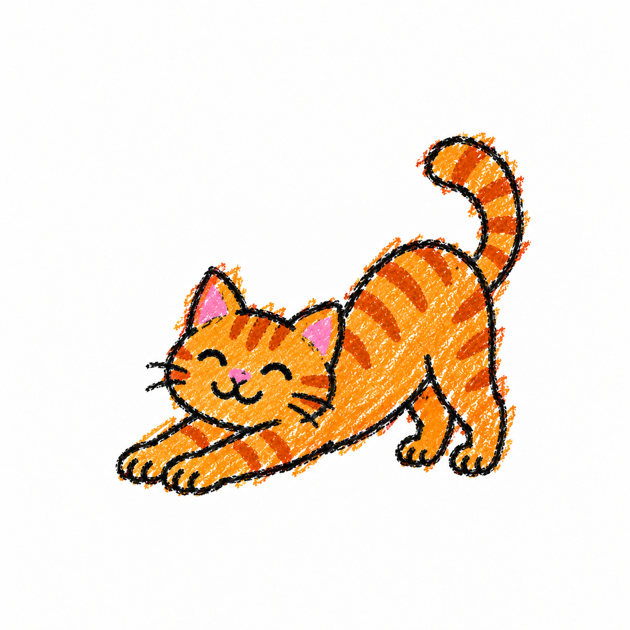 Stretching cat