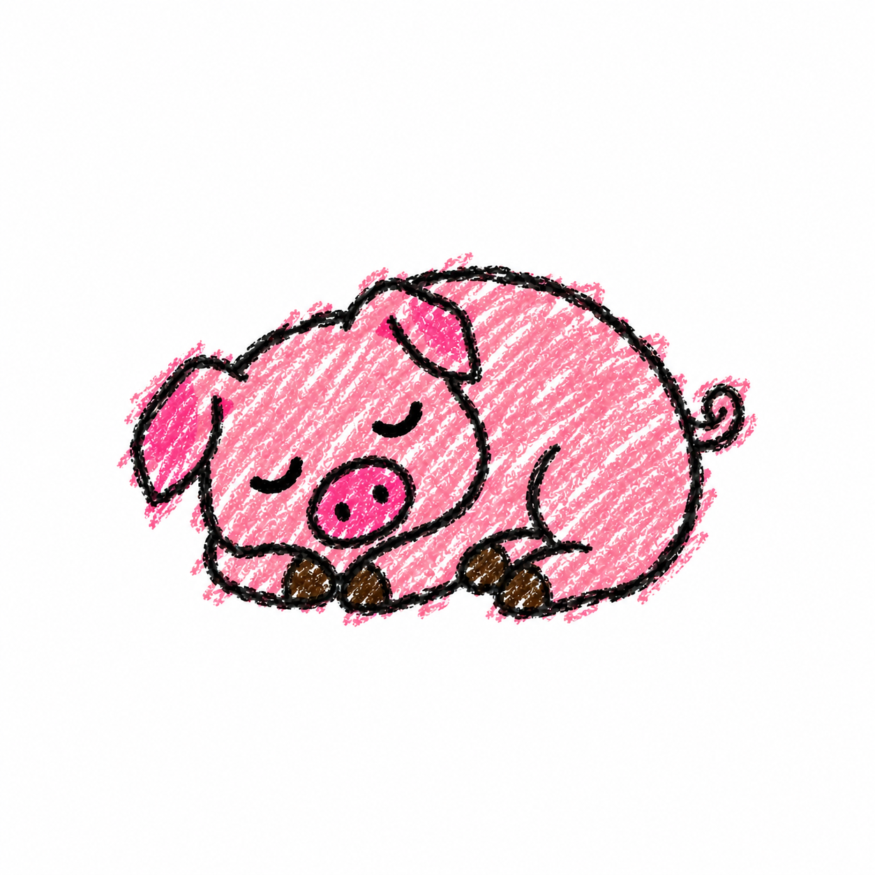 Napping pig
