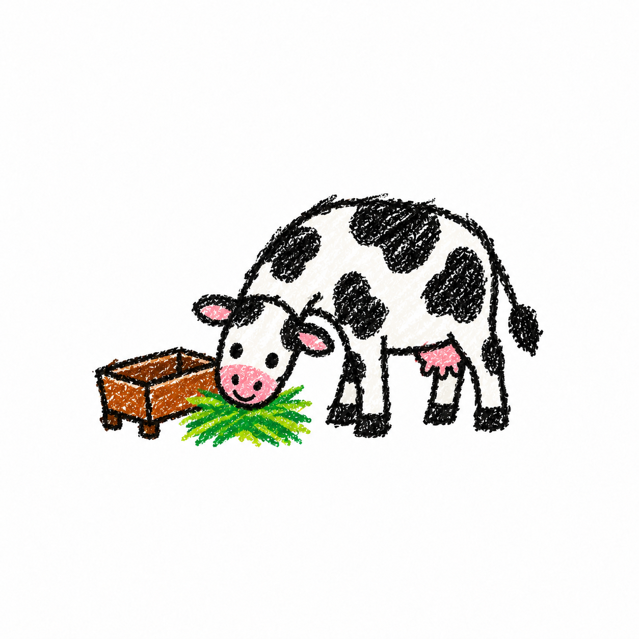 Grazing cow Scene