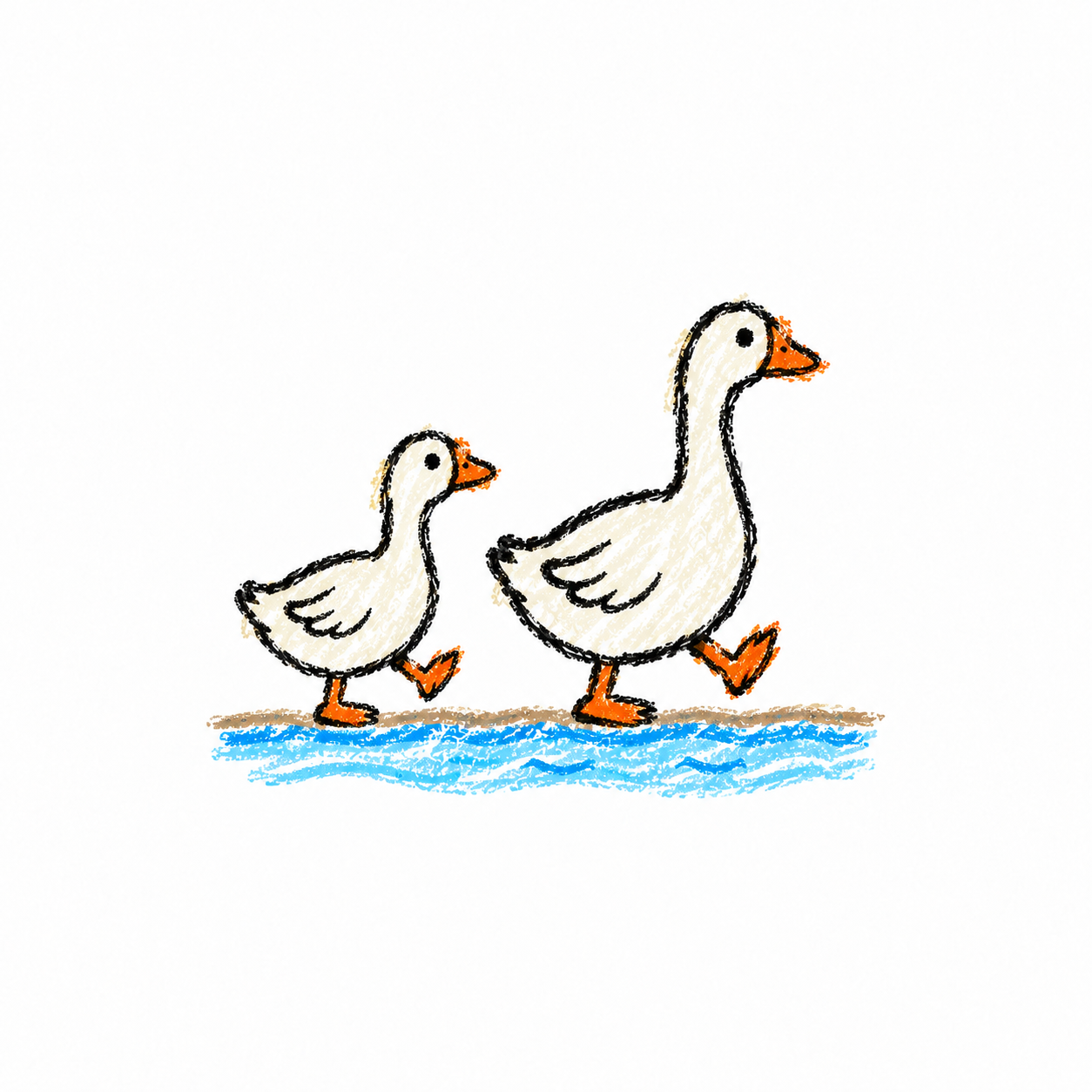 Walking goose Scene