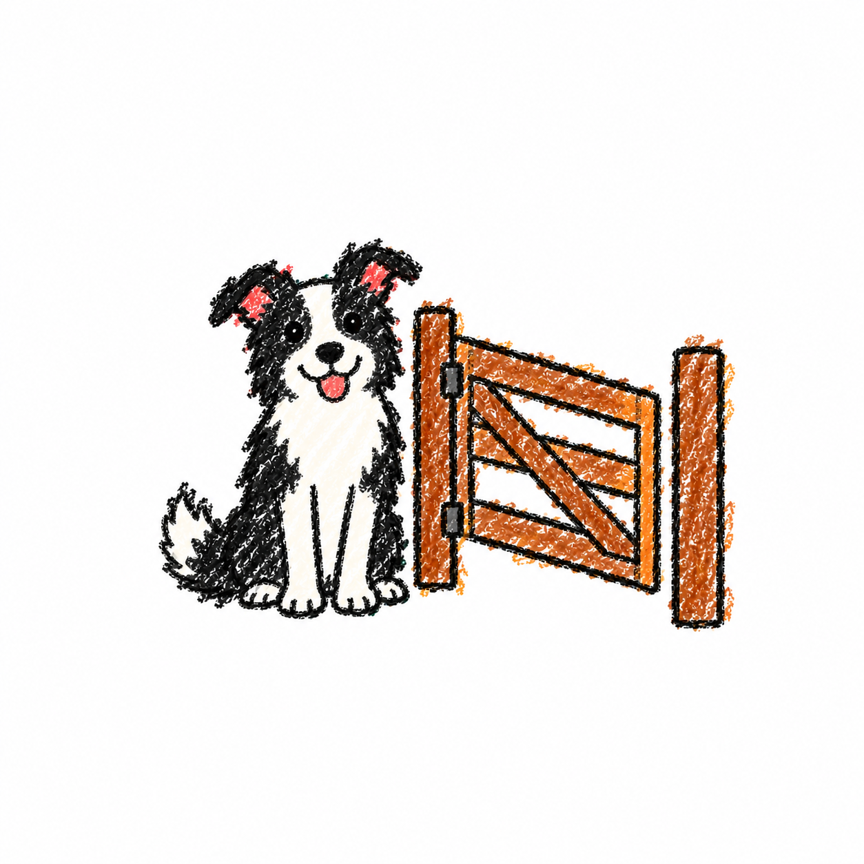 Sheepdog at the gate Scene