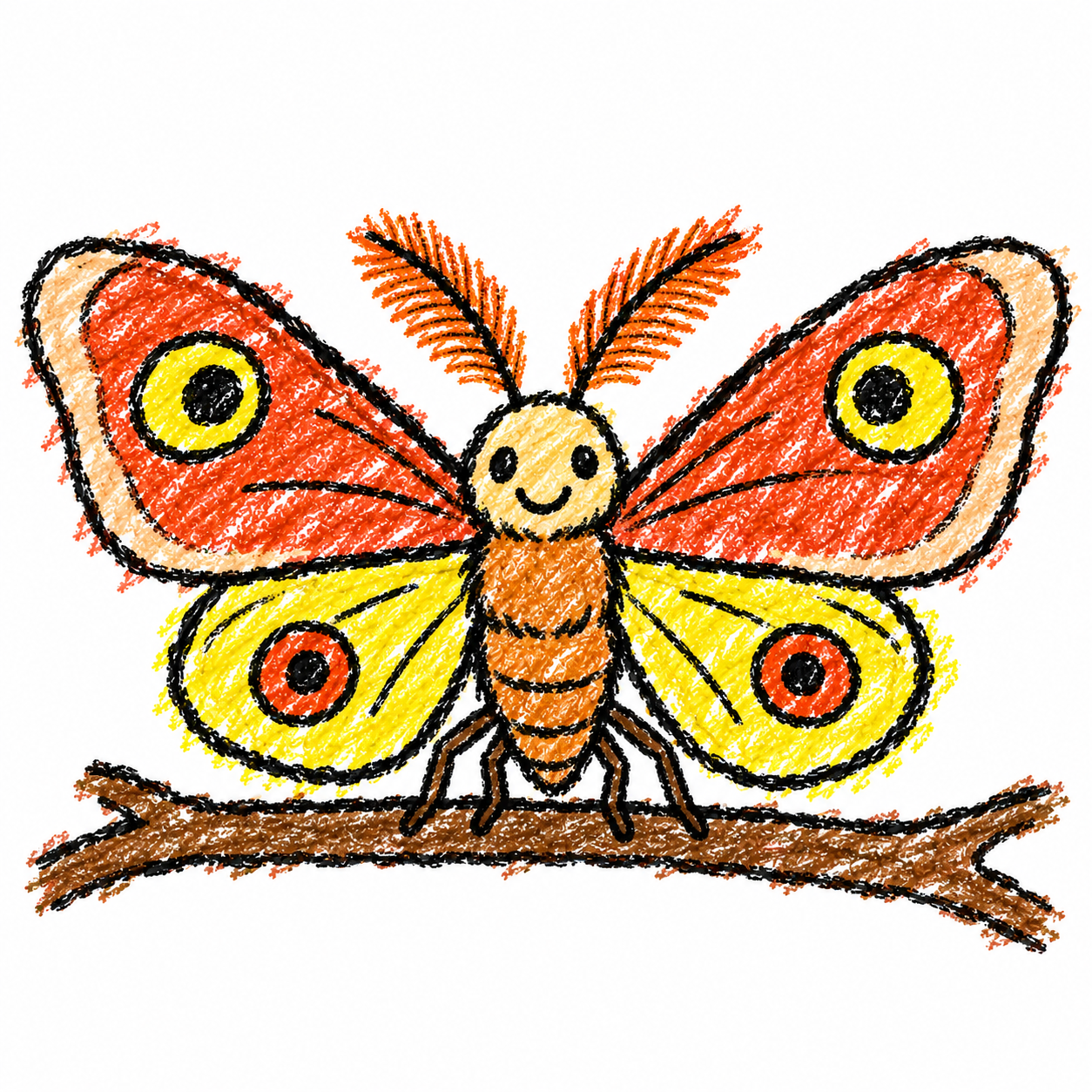 Atlas moth Scene