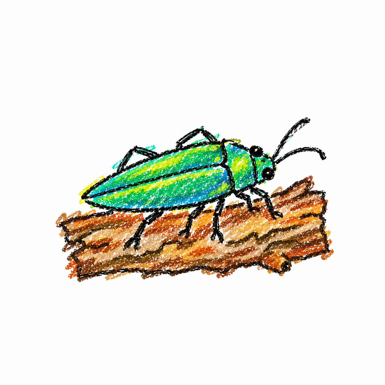Jewel beetle Scene