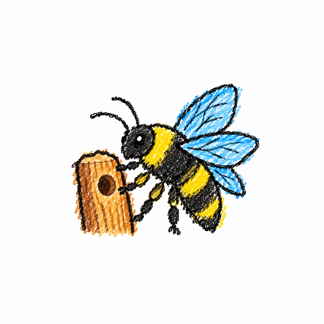 Carpenter bee Scene