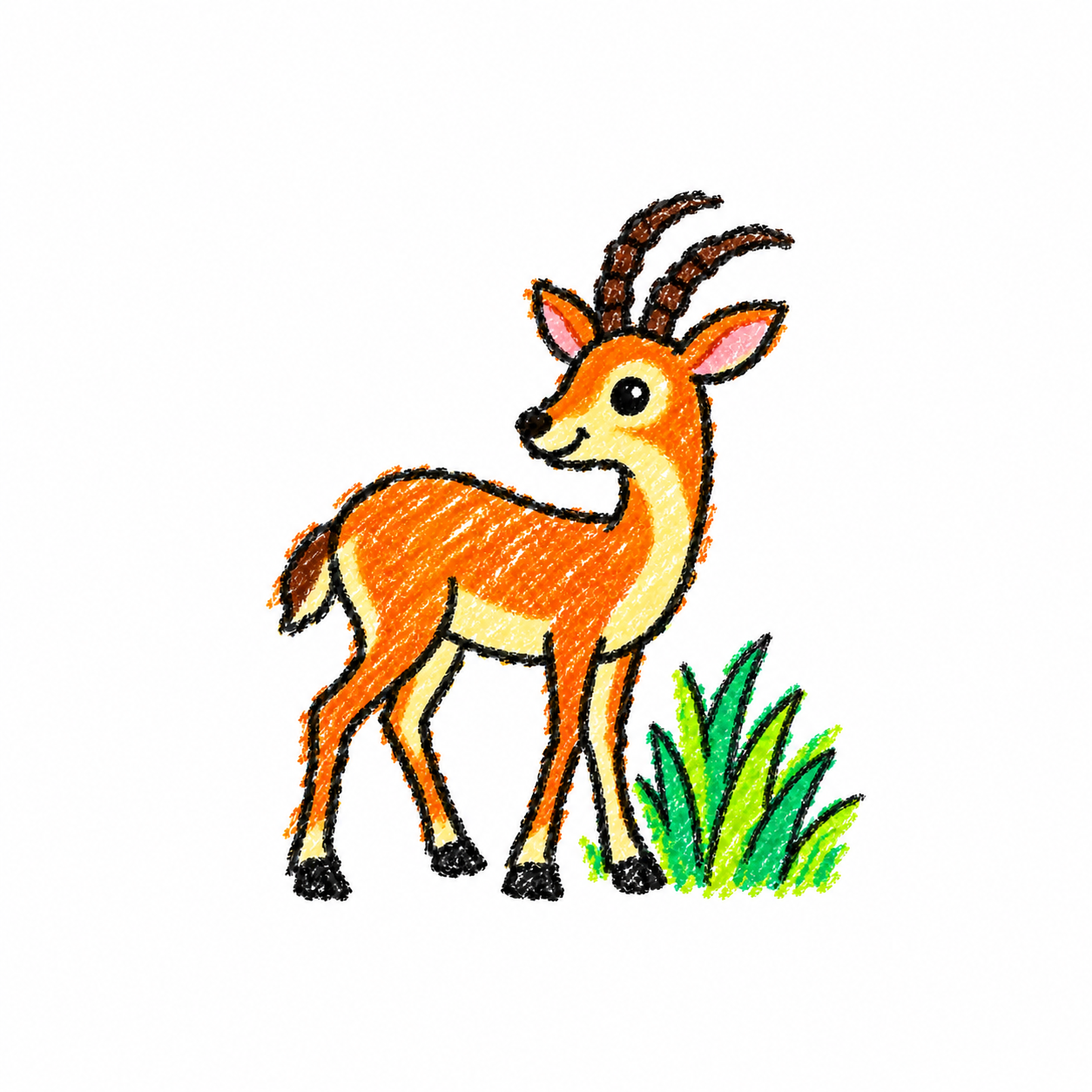 Gazelle in a Scene