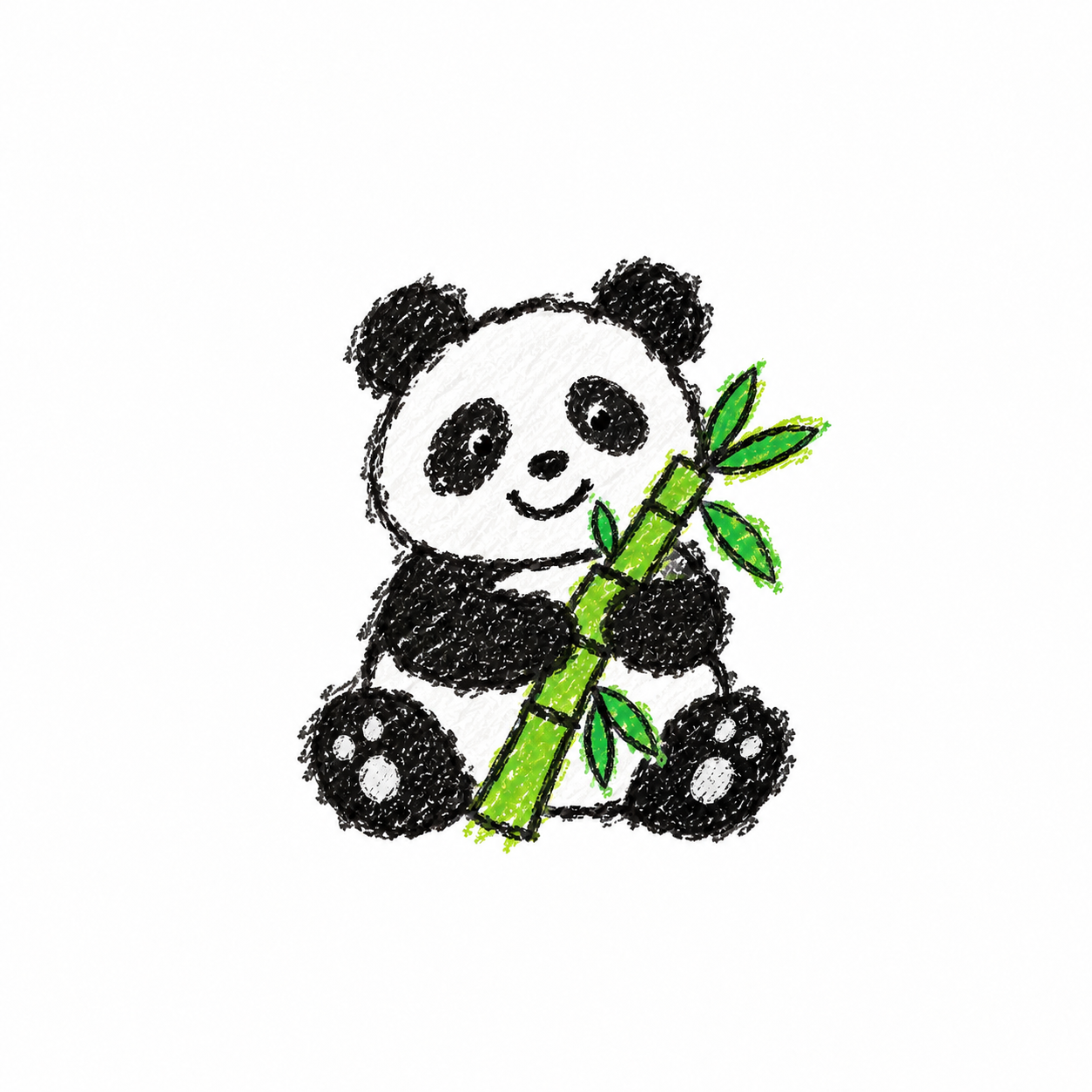Giant panda in a Scene