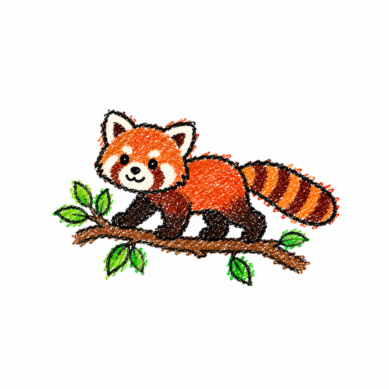 Red panda in a Scene