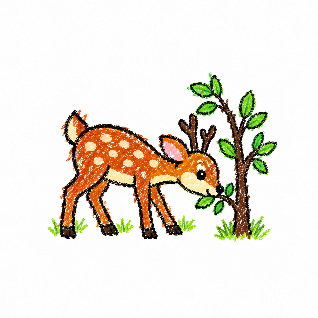Sika deer in a Scene