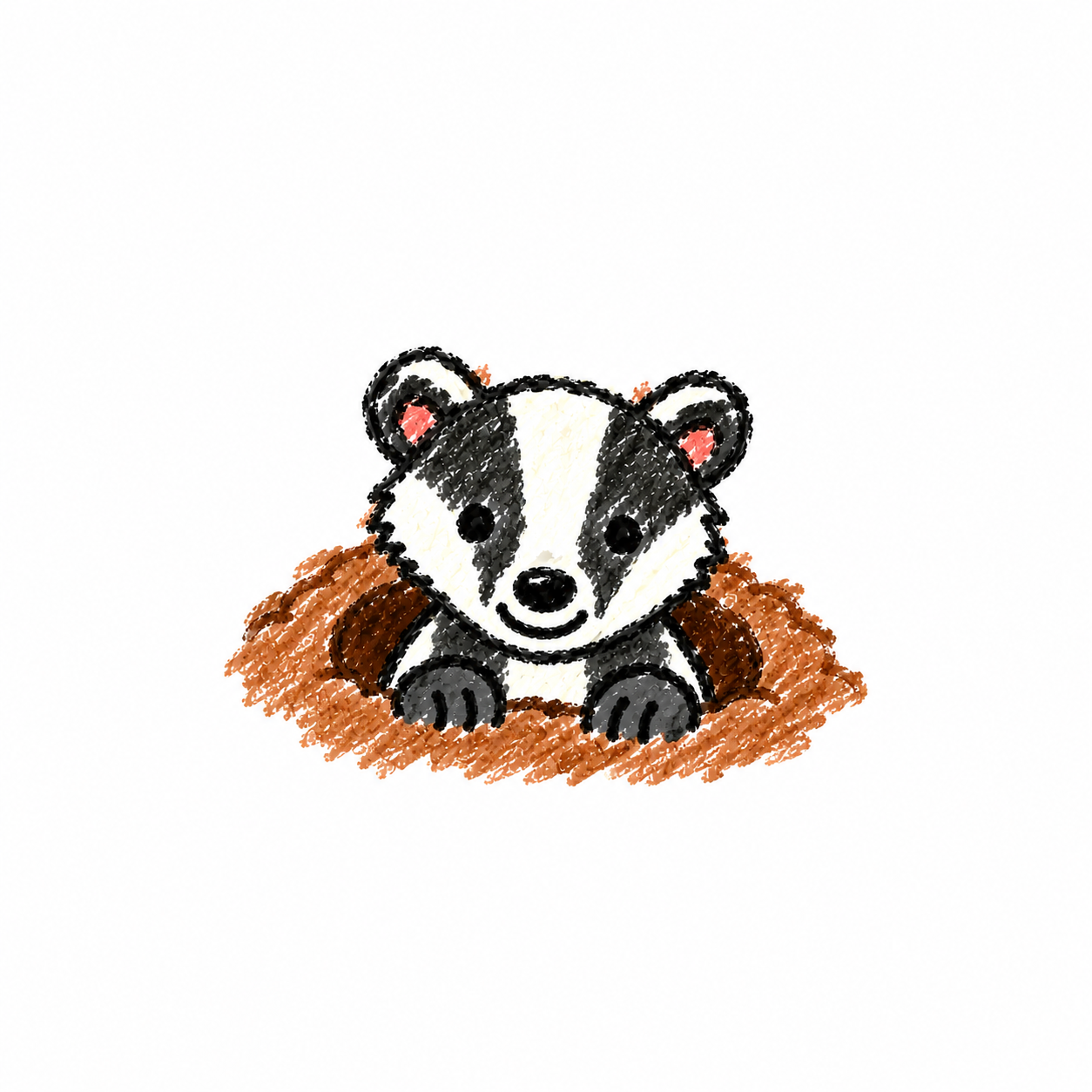Badger in a Scene