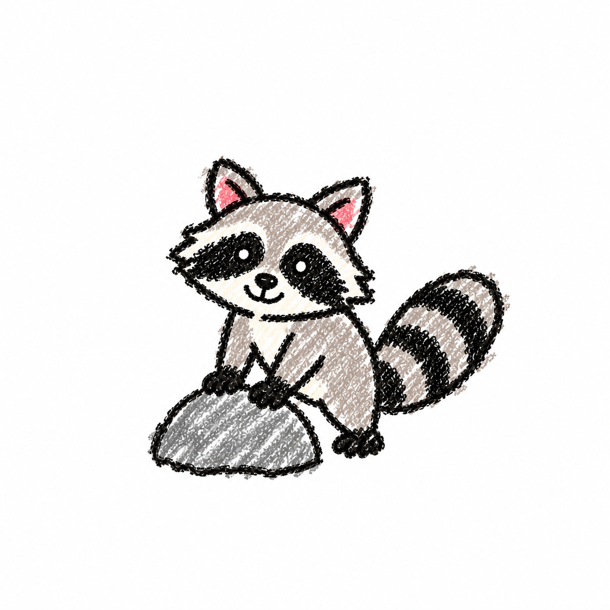Raccoon in a Scene