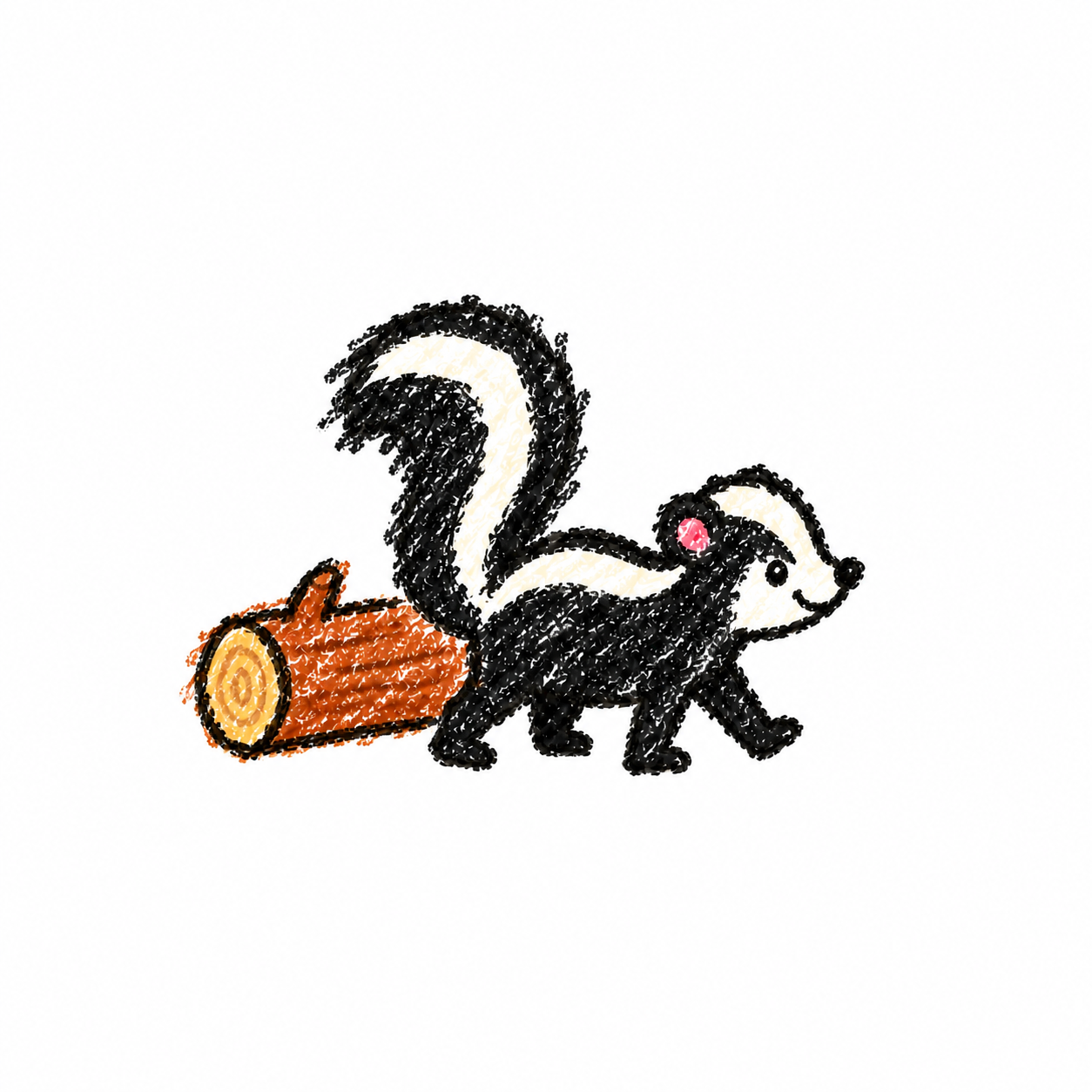 Skunk in a Scene