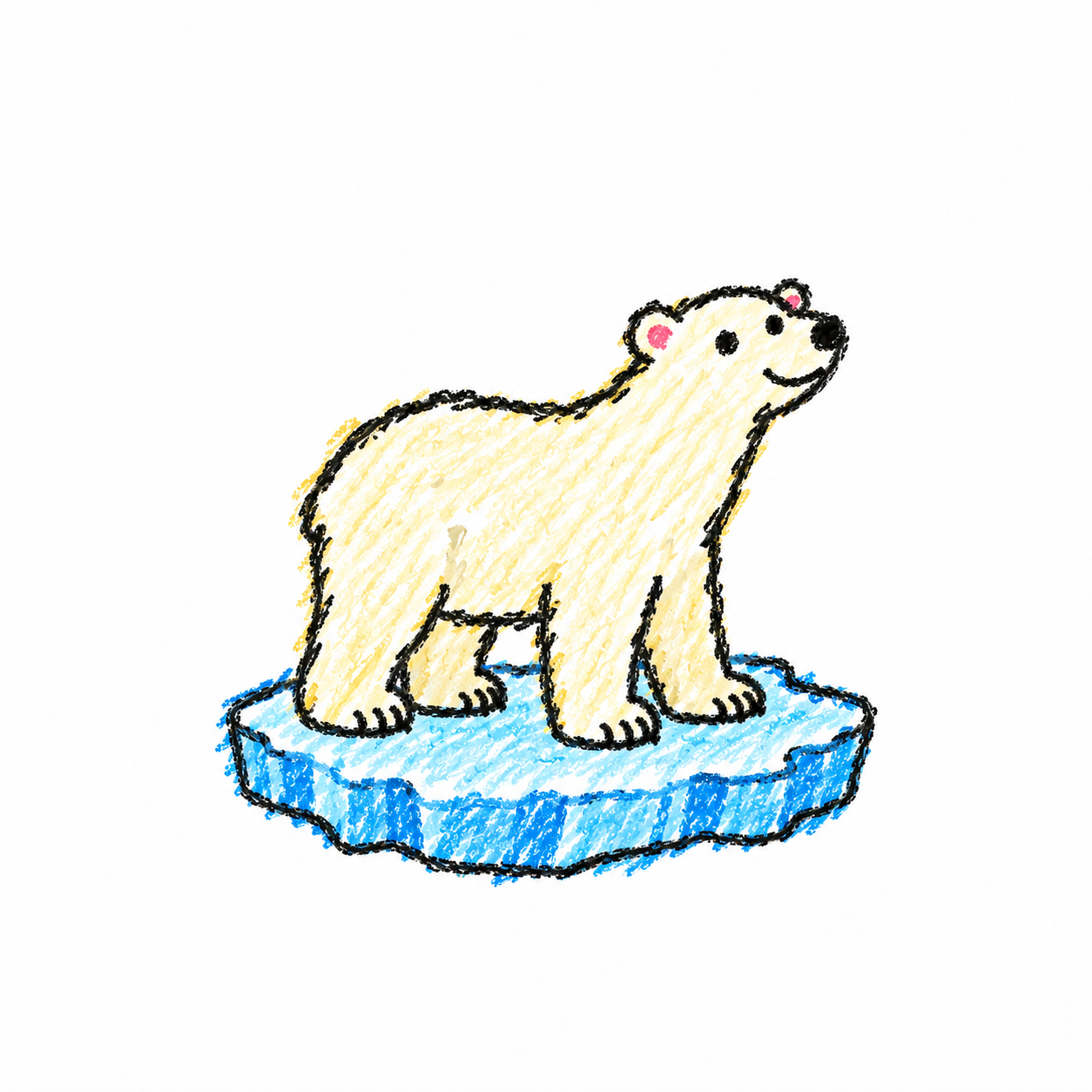 Polar bear in a Scene