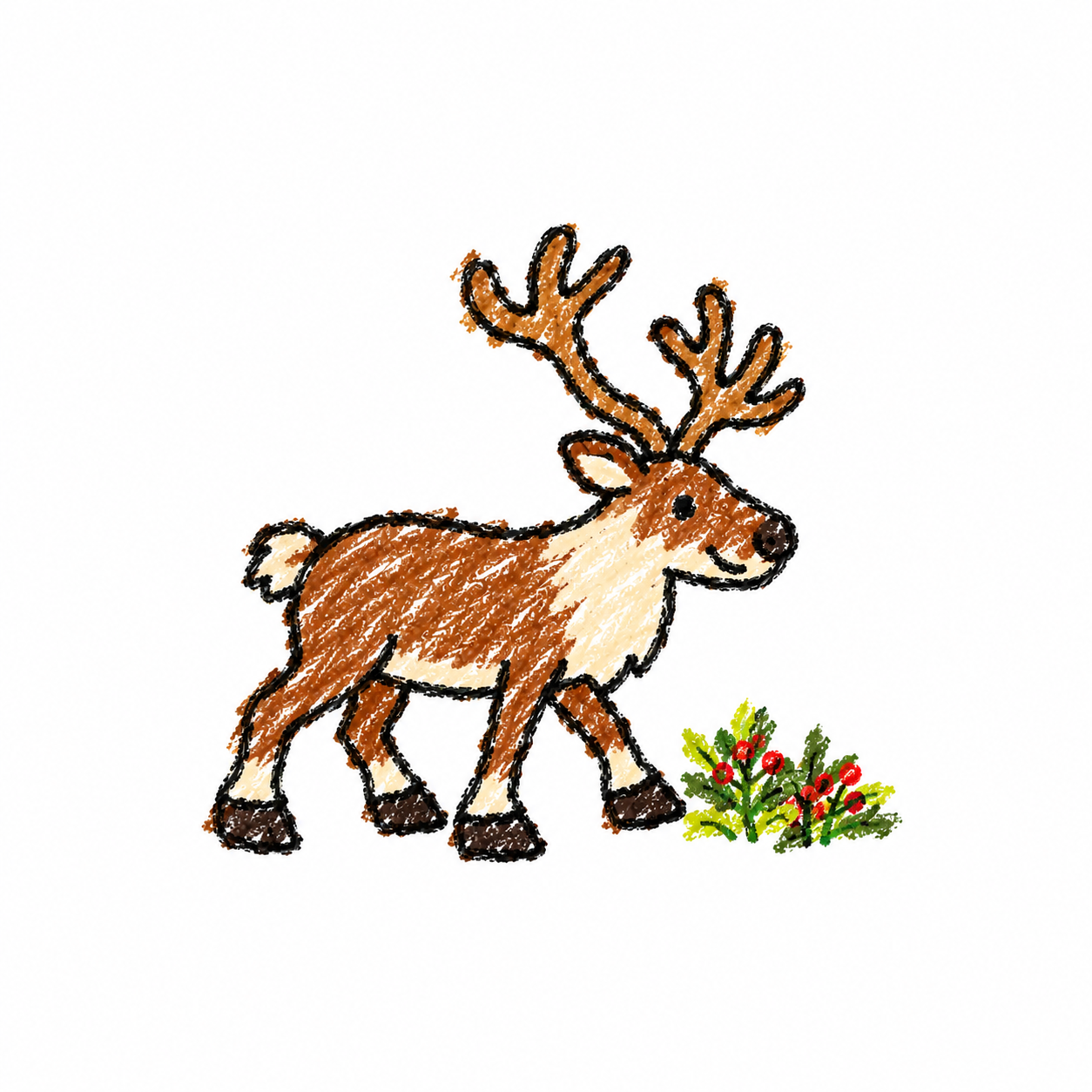 Reindeer in a Scene