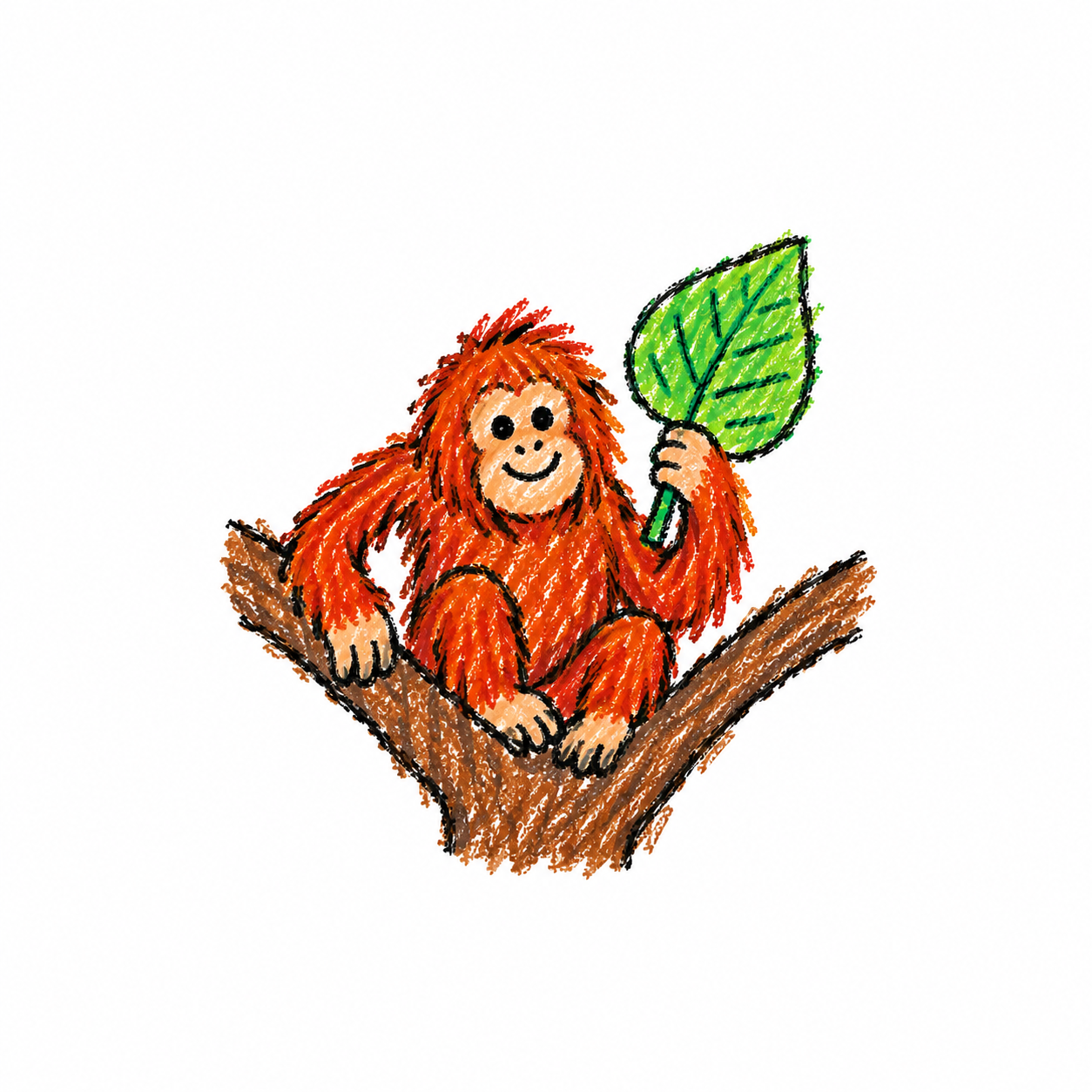 Orangutan in a Scene