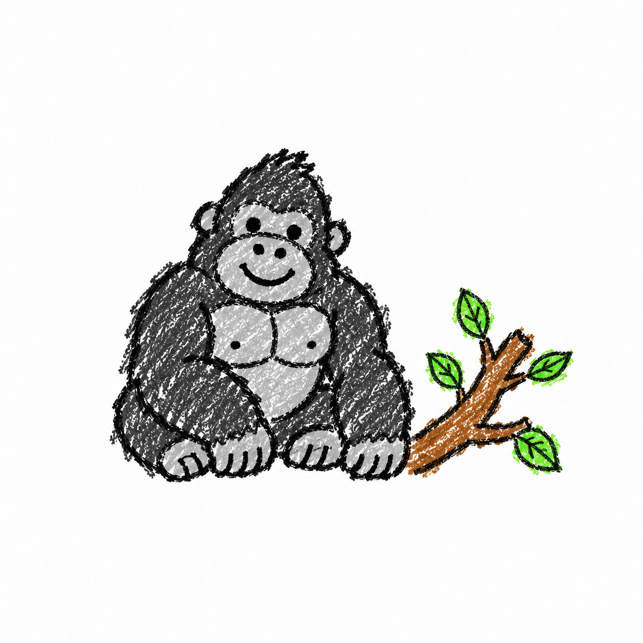 Gorilla in a Scene