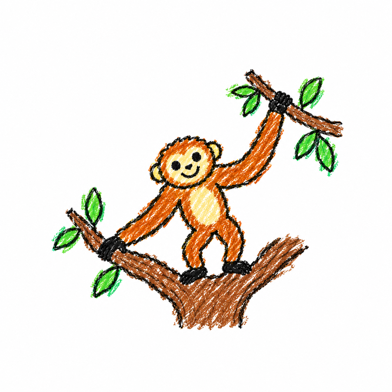 Gibbon in a Scene