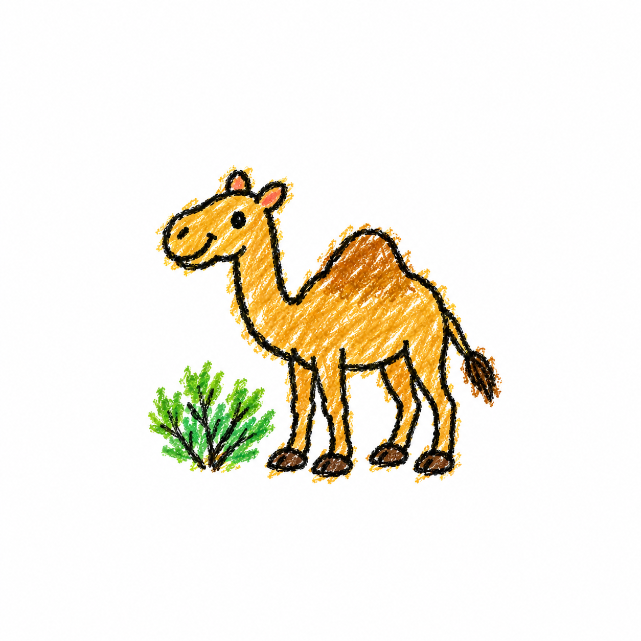 Dromedary camel in a Scene