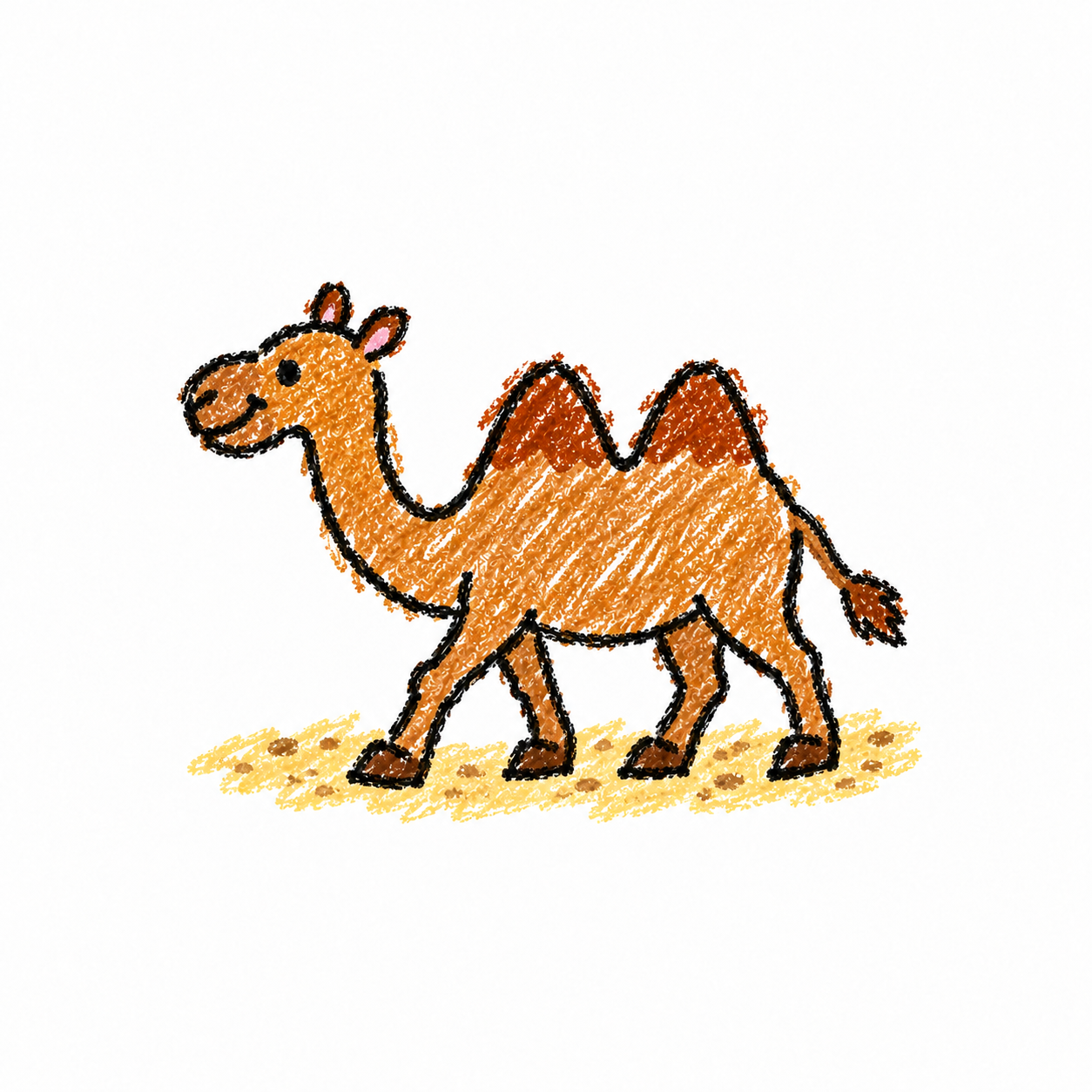 Bactrian camel in a Scene