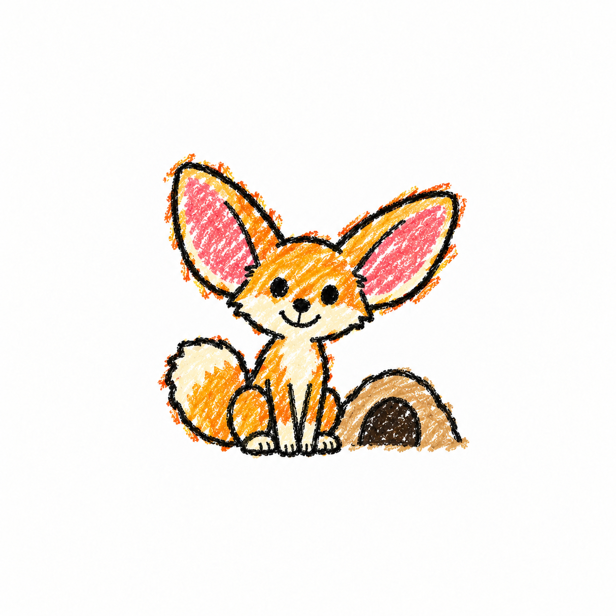 Fennec fox in a Scene