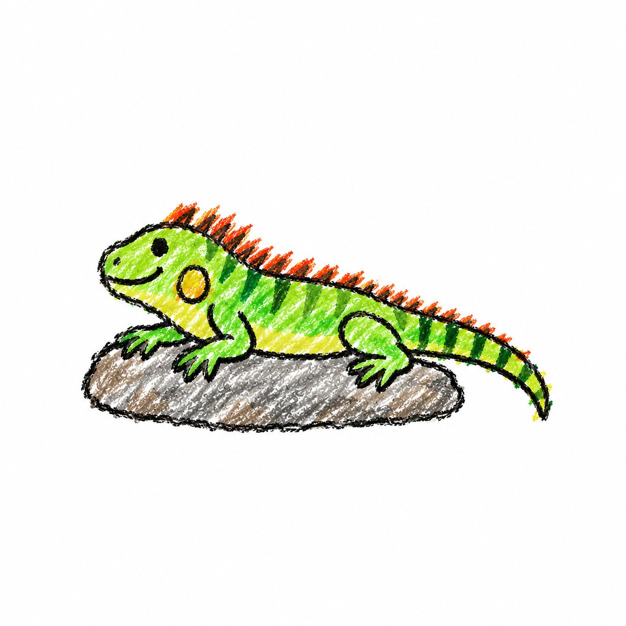 Iguana in a Scene