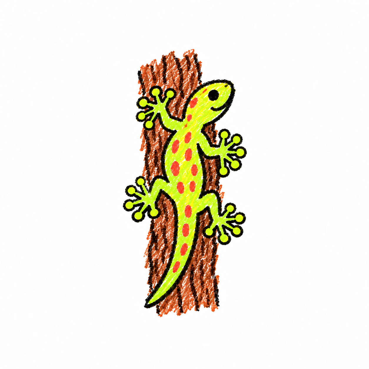 Gecko in a Scene