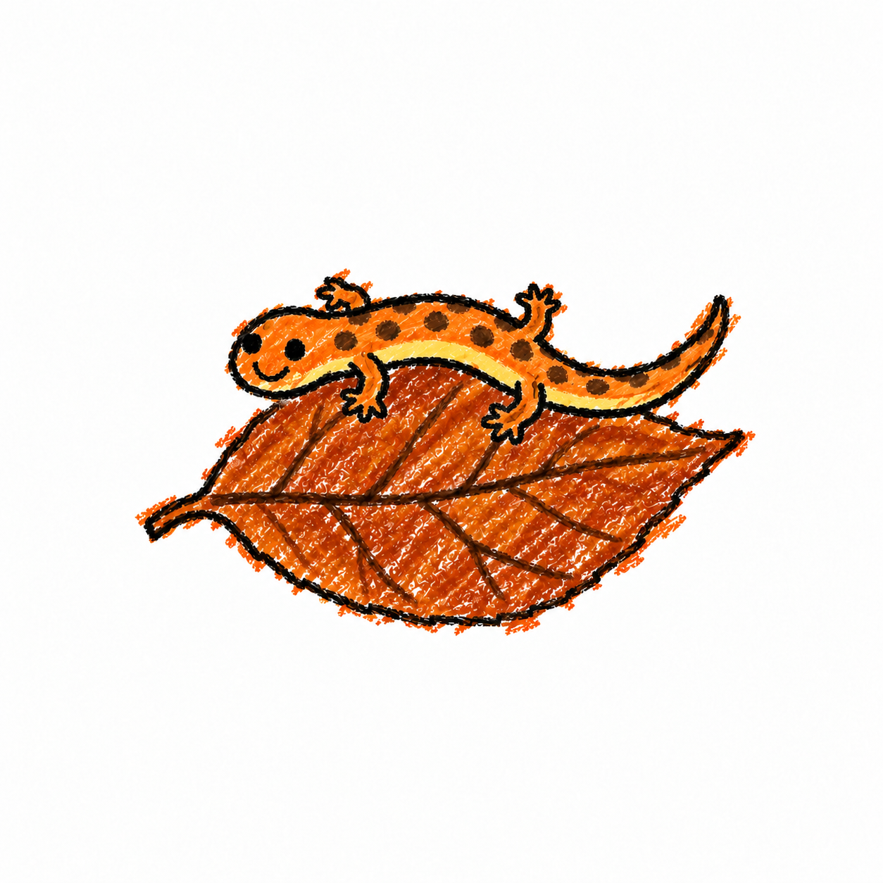 Salamander in a Scene