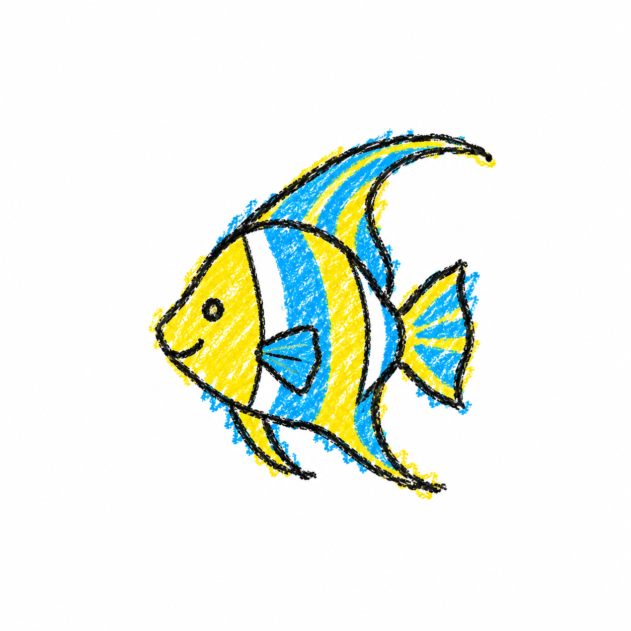 Marine angelfish