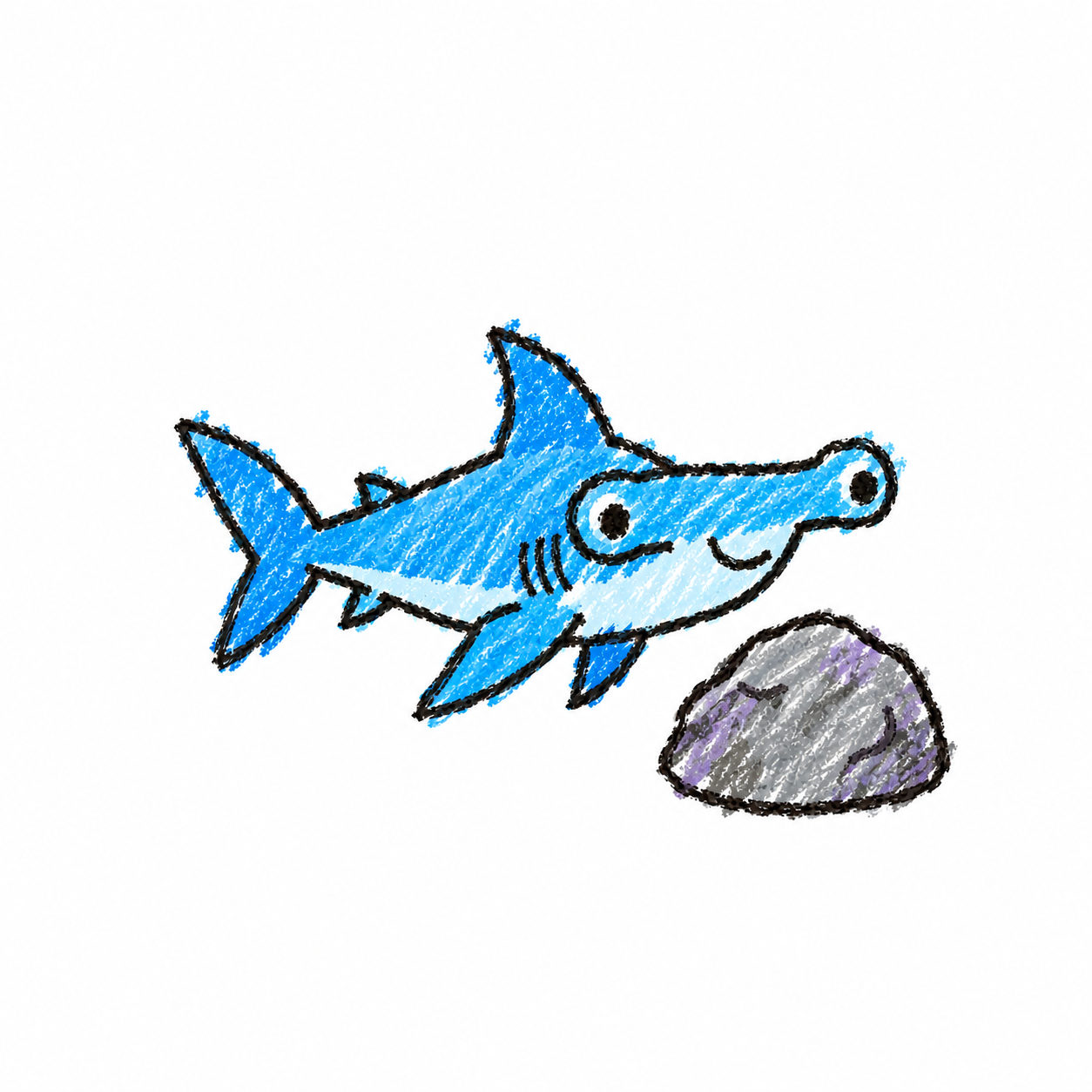 Hammerhead shark Scene