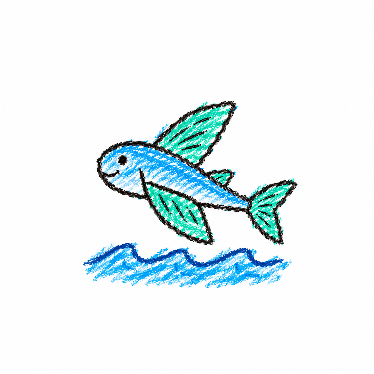 Flying fish Scene