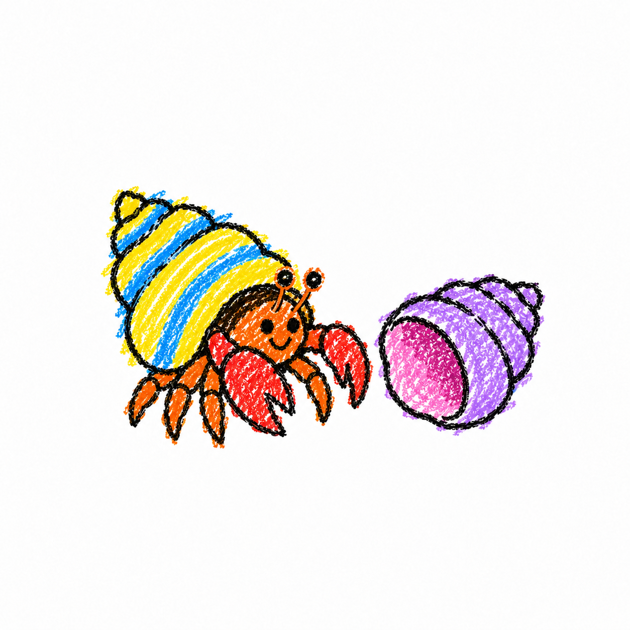 Hermit crab Scene