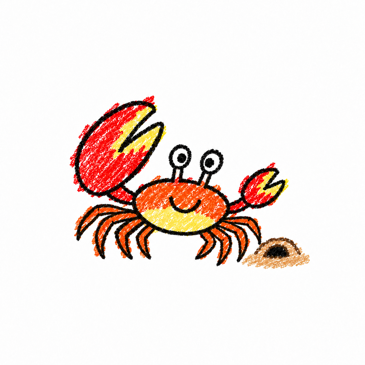 Fiddler crab Scene