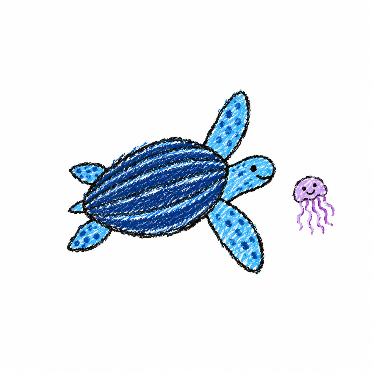 Leatherback sea turtle Scene