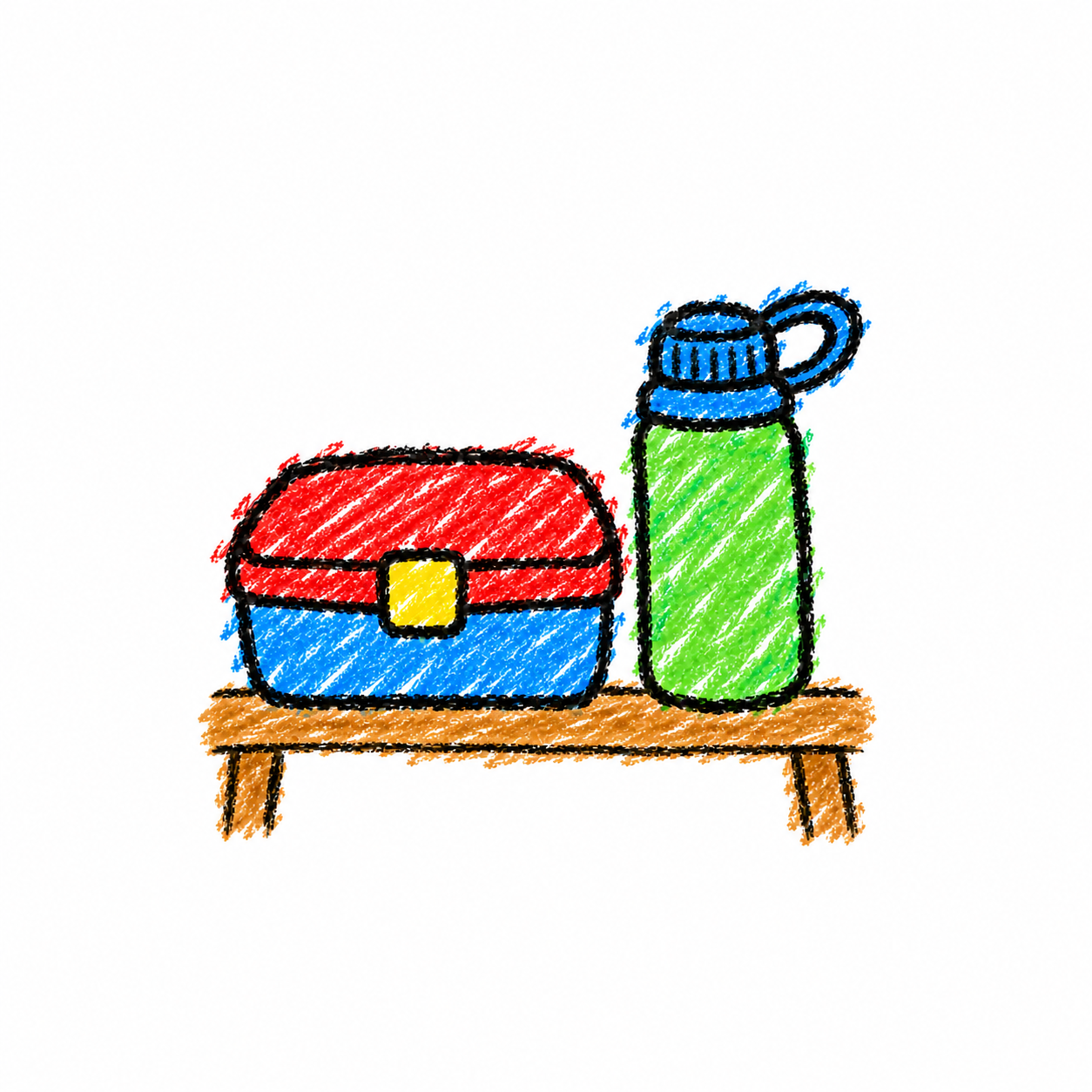Travel lunch and travel bottle