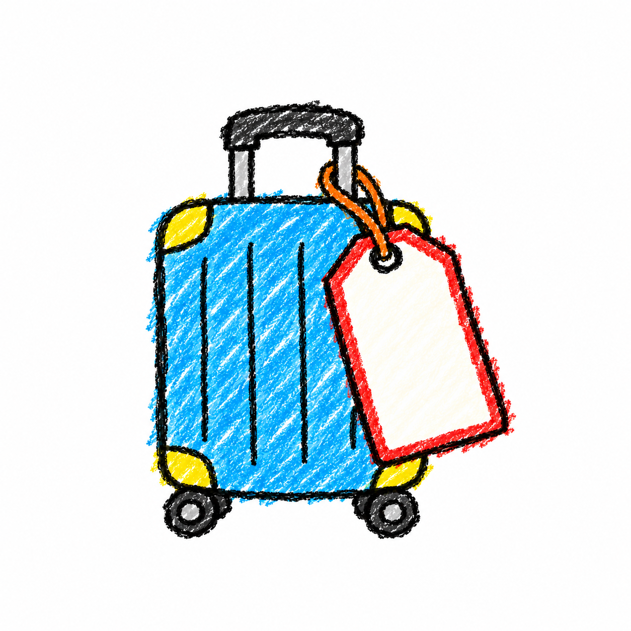 Luggage tag and suitcase