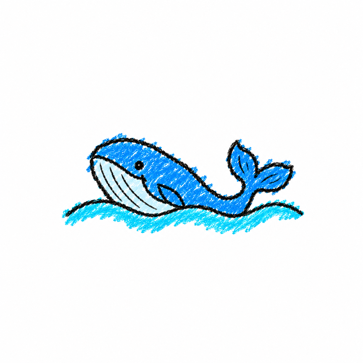 Humpback whale and ocean wave