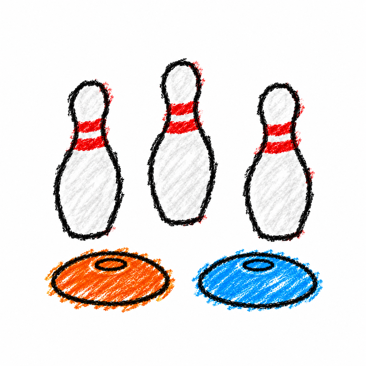 Bowling pin and training cones