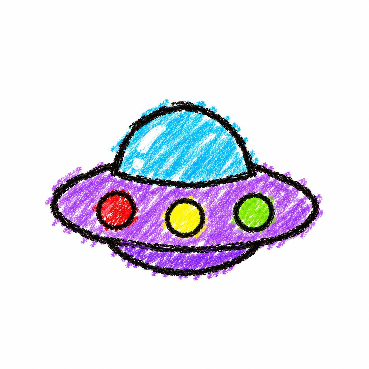 Imaginary flying saucer