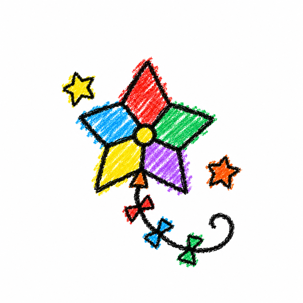 Imaginary star kite